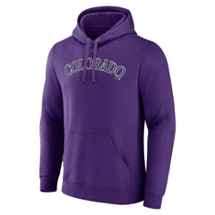 Colorado Rockies Official Wordmark Pullover Hoodie Purple
