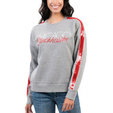 Chicago Blackhawks G-III 4Her by Carl Banks Women's Penalty Box Pullover Sweatshirt - Gray Sweatshirts