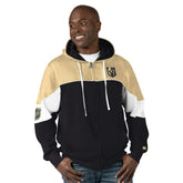 Vegas Golden Knights Starter Power Forward Full-Zip Hoodie - Black/Gold Hoodies