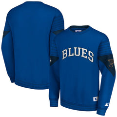 St. Louis Blues Starter Faceoff Pullover Sweatshirt - Blue Sweatshirts