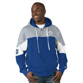 Toronto Maple Leafs Starter Power Forward Full-Zip Hoodie - Blue/Gray Hoodies