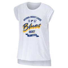 St. Louis Blues WEAR by Erin Andrews Women's Domestic Tank Top - White Tank Top
