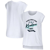 Seattle Kraken WEAR by Erin Andrews Women's Domestic Tank Top - White Tank Top
