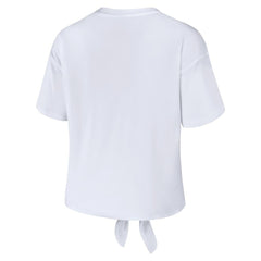 Seattle Kraken WEAR by Erin Andrews Women's Front Knot T-Shirt - White T-shirts