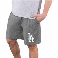 Los Angeles Dodgers Concepts Sport Quest Knit Jam Shorts Charcoal