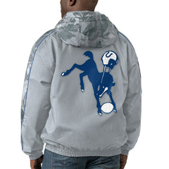 Indianapolis Colts Starter Thursday Night Gridiron Throwback Full-Zip Jacket - Gray cheap