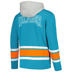 Miami Dolphins Tommy Hilfiger Ivan Fashion Pullover Hoodie - Aqua outlet