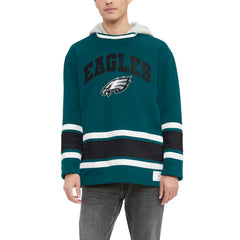 Philadelphia Eagles Tommy Hilfiger Ivan Fashion Pullover Hoodie - Midnight Green sale