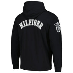 Las Vegas Raiders Tommy Hilfiger Morgan Long Sleeve Hoodie T-Shirt - Black sale