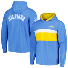 Los Angeles Chargers Tommy Hilfiger Morgan Long Sleeve Hoodie T-Shirt - Powder Blue sale