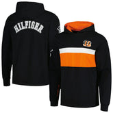 Cincinnati Bengals Tommy Hilfiger Morgan Long Sleeve Hoodie T-Shirt - Black outlet