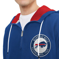 Buffalo Bills Tommy Hilfiger Aaron Quarter-Zip Hoodie - Royal outlet