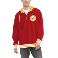 Kansas City Chiefs Tommy Hilfiger Aaron Quarter-Zip Hoodie - Red sale