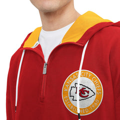 Kansas City Chiefs Tommy Hilfiger Aaron Quarter-Zip Hoodie - Red sale