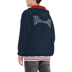 New England Patriots Tommy Hilfiger Aaron Quarter-Zip Hoodie - Navy sale