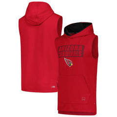 Arizona Cardinals MSX by Michael Strahan Marathon Sleeveless Pullover Hoodie - Cardinal cheap