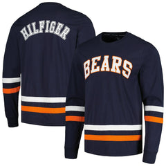 Chicago Bears Tommy Hilfiger Nolan Long Sleeve T-Shirt - Navy/Orange on sale