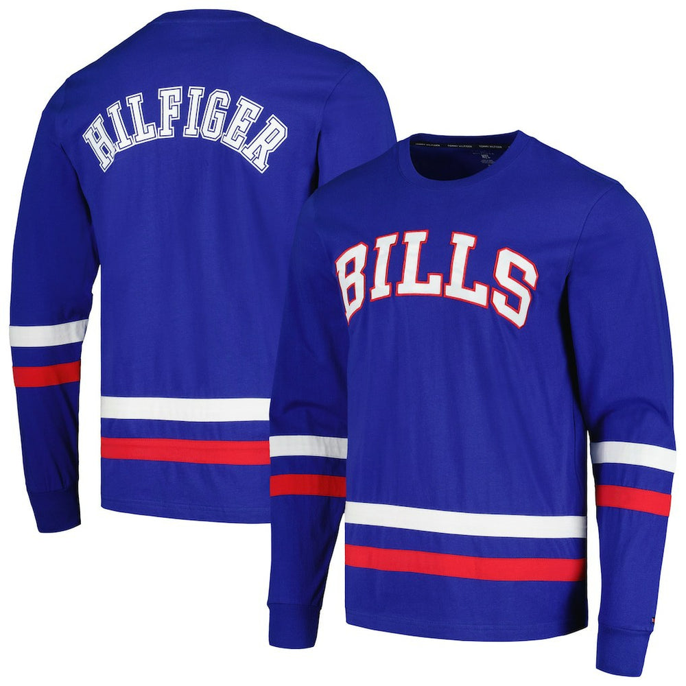 Buffalo Bills Tommy Hilfiger Nolan Long Sleeve T-Shirt - Royal/Red on sale