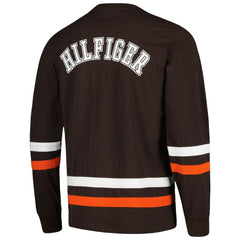 Cleveland Browns Tommy Hilfiger Nolan Long Sleeve T-Shirt - Brown/Orange cheap