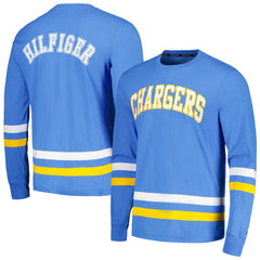 Los Angeles Chargers Tommy Hilfiger Nolan Long Sleeve T-Shirt - Powder Blue/Gold sale