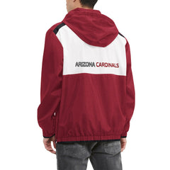 Arizona Cardinals Tommy Hilfiger Carter Half-Zip Hooded Top - Cardinal/White discount
