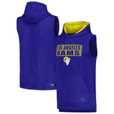 Los Angeles Rams MSX by Michael Strahan Marathon Sleeveless Pullover Hoodie - Royal online