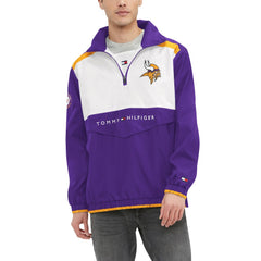 Minnesota Vikings Tommy Hilfiger Carter Half-Zip Hooded Top - Purple/White for sale