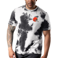 Cleveland Browns MSX by Michael Strahan Freestyle Tie-Dye T-Shirt - Black on sale