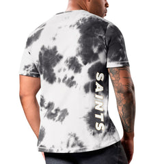 New Orleans Saints MSX by Michael Strahan Freestyle Tie-Dye T-Shirt - Black on sale