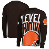 Cleveland Browns Starter Clutch Hit Long Sleeve T-Shirt - Brown discount