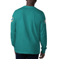 Miami Dolphins Starter Clutch Hit Long Sleeve T-Shirt - Aqua discount