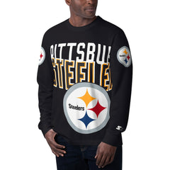 Pittsburgh Steelers Starter Clutch Hit Long Sleeve T-Shirt - Black on sale
