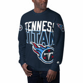 Tennessee Titans Starter Clutch Hit Long Sleeve T-Shirt - Navy on sale