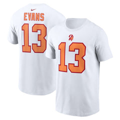 Mike Evans '76 Tampa Bay Buccaneers 50th Season Name & Number T-Shirt - White discount
