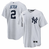 Derek Jeter New York Yankees Home Retired Player Replica Jersey White