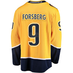 Filip Forsberg Nashville Predators Fanatics Home Breakaway Jersey - Gold Jerseys
