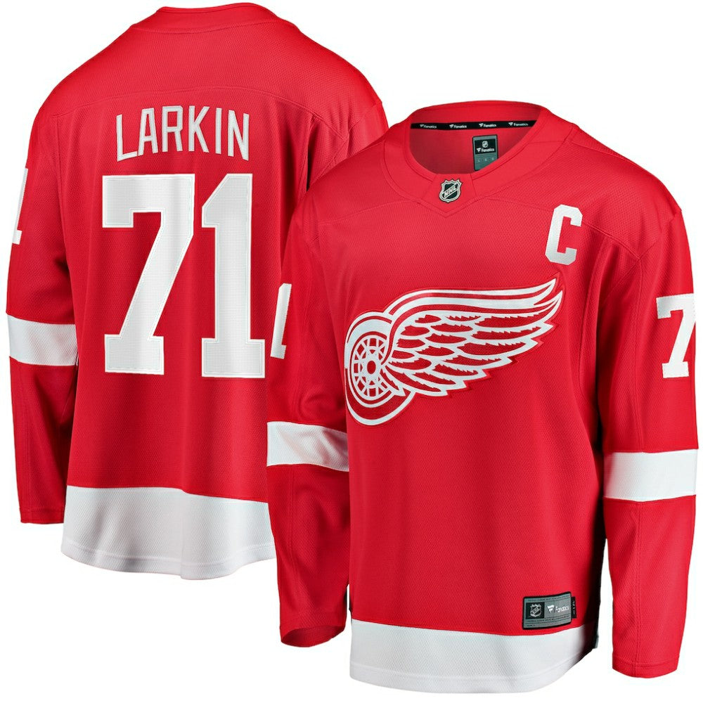 Dylan Larkin Detroit Red Wings Fanatics Branded Captain Home Breakaway Jersey - Red Jerseys