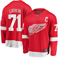 Dylan Larkin Detroit Red Wings Fanatics Branded Captain Home Breakaway Jersey - Red Jerseys