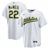 Jeff McNeil Athletics Home Replica Jersey White