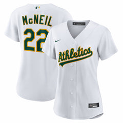 Jeff McNeil Athletics Women's Home Replica Jersey White