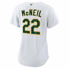 Jeff McNeil Athletics Women's Home Replica Jersey White