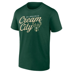 Milwaukee Bucks Hometown Collection Cream City T-Shirt - Hunter Green on sale