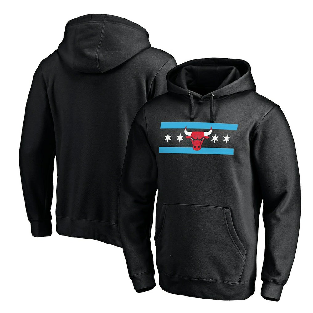 Chicago Bulls Hometown Collection Post Up Pullover Hoodie - Black for sale