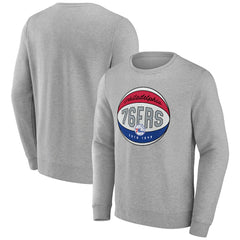 Philadelphia 76ers Hard Color Pullover Sweatshirt - Gray online