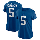 Anthony Richardson Indianapolis Colts Women's Player Name & Number T-Shirt - Royal on sale