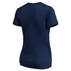 New England Patriots Women's Script V-Neck T-Shirt - Navy for sale