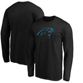 Carolina Panthers Primary Logo Long Sleeve T-Shirt - Black cheap