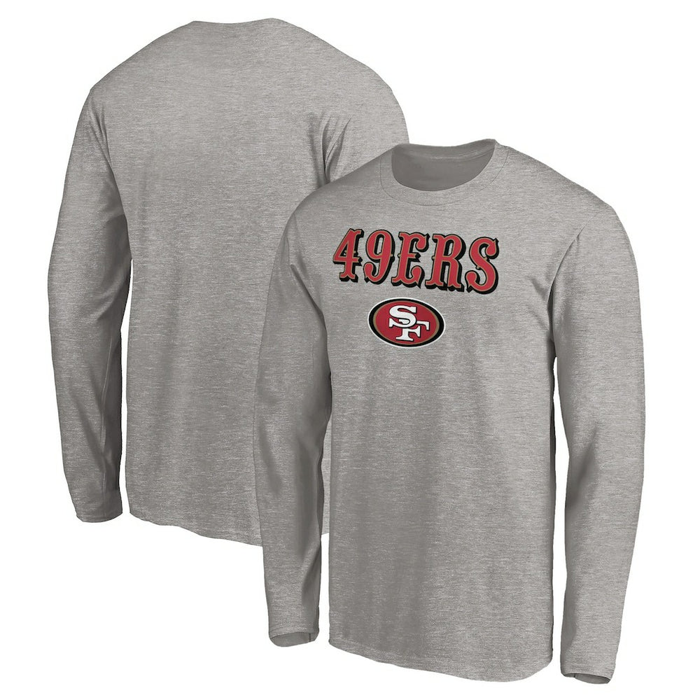San Francisco 49ers Team Lockup Long Sleeve T-Shirt - Gray discount