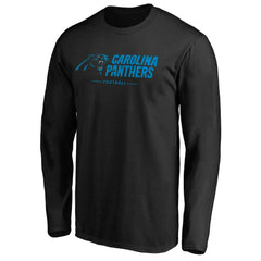 Carolina Panthers Team Lockup Long Sleeve T-Shirt - Black outlet