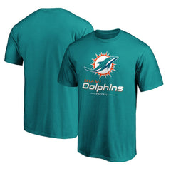 Miami Dolphins Team Lockup T-Shirt - Aqua on sale
